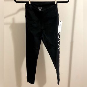 Calvin Klein Performance Black Leggings Print XS NWT